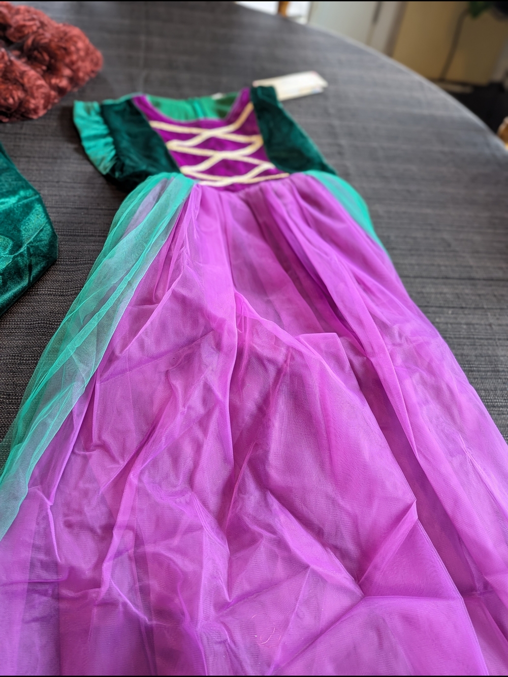 Purple and Teal Tulle Princess Dress